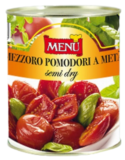 Félig szárított paradicsom Menu